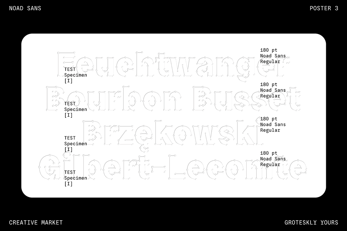Noad Sans – Experimental Type Family, a Sans Serif Font by Eugene Tantsurin (Photo 11 of 15)