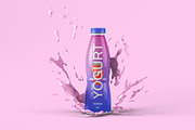 Bottle with Splash Mockup - 7 Views, a Packaging Mockup by Illusiongraphic (Thumbnail 2 of 25)