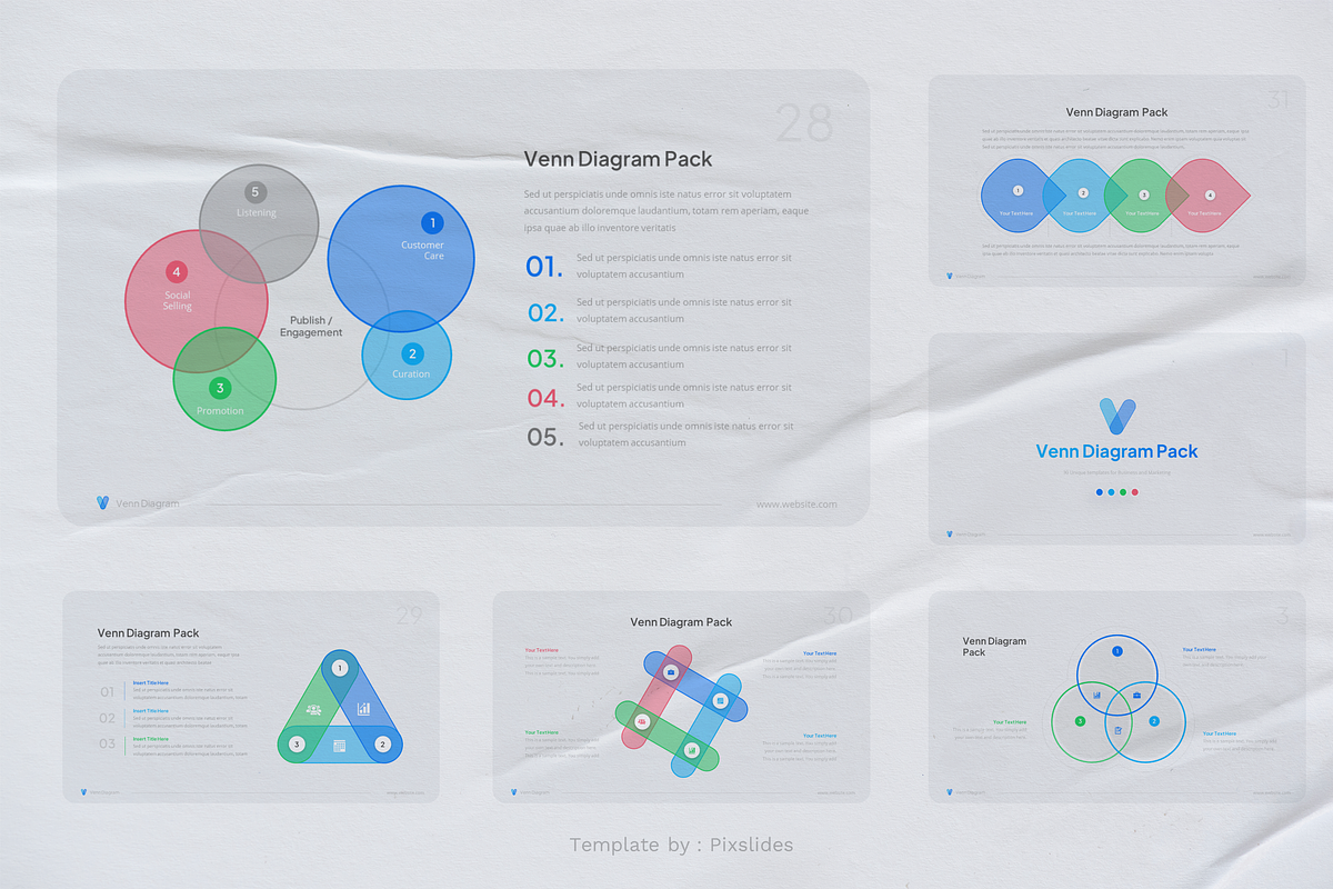 Venn Diagram Pack Keynote, a Presentation Template by Pixslides (Photo 5 of 5)