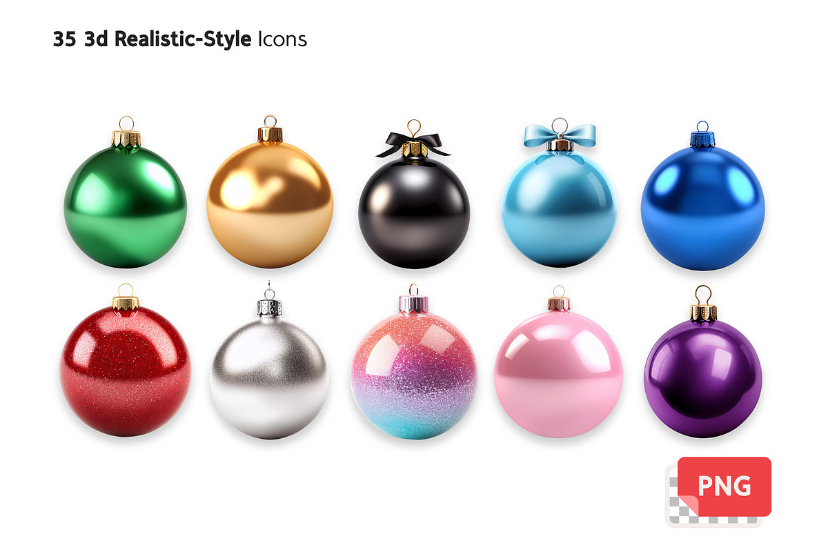 Christmas Balls Set, an Object Graphic by Voysla's Shop (Photo 7 of 10)