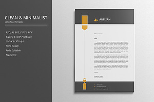 Letterhead Template, a Stationery Template by artisanHR