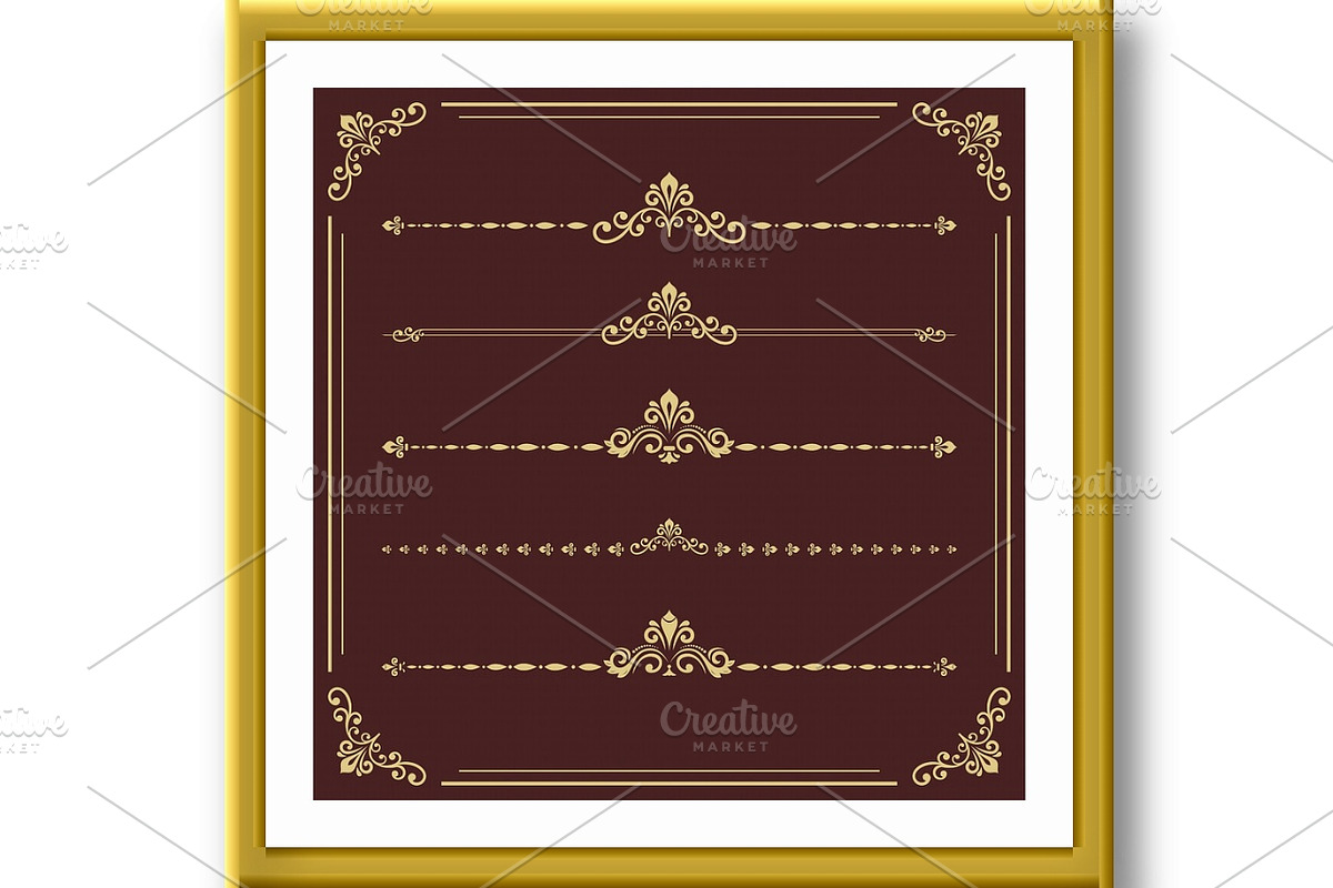 Vintage Set of Vector Horizontal, a Decorative Illustration by FineArtStudio (Photo 3 of 3)