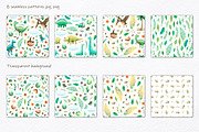 Watercolor Dinosaurs Collection, a Decorative Illustration by MariArtySpace (Thumbnail 7 of 12)