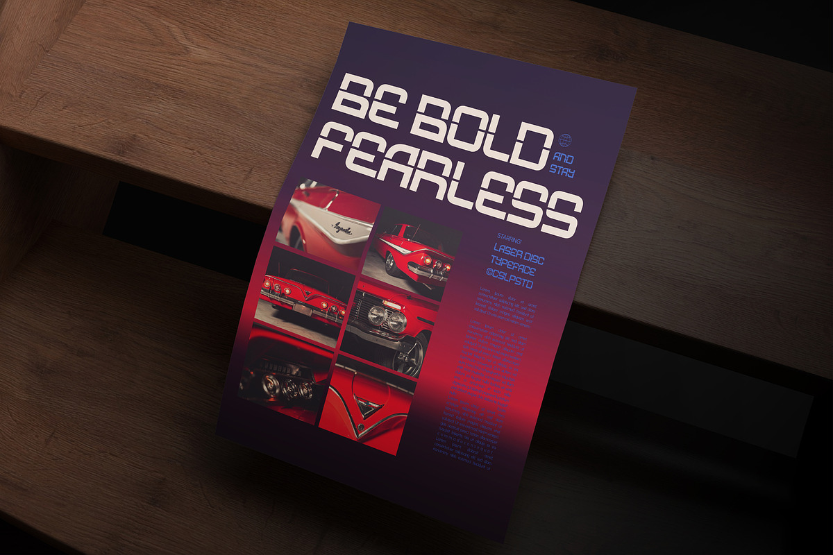 Laser Disc - Retro Sci-fi Logo Font, a Sans Serif Font by Casloop Studio (Photo 7 of 9)