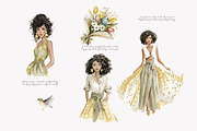 Spring romantic watercolor clipart, a Decorative Illustration by Patishop Art (Thumbnail 5 of 9)