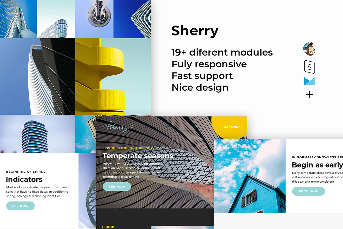 Sherry – Responsive Email template, an Email Template by ThemesCode