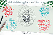True Love Hand Lettering Set, a Decorative Illustration by Fluffy Unicorn (Thumbnail 8 of 8)