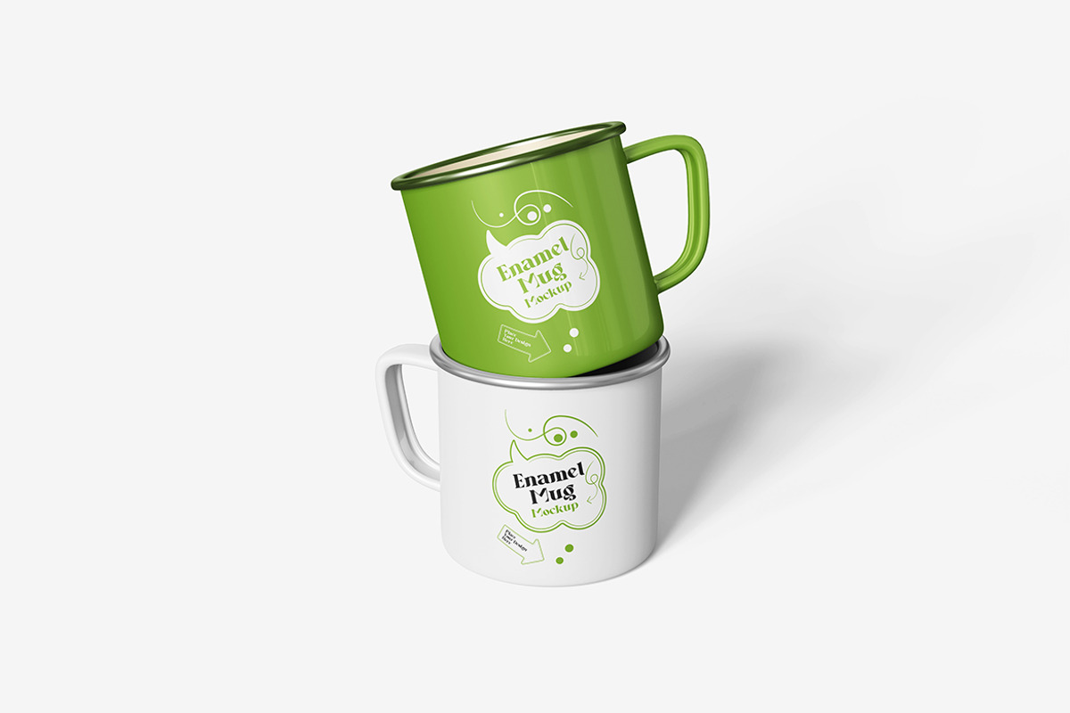 Enamel Mug Mockup, a Cups & Container Mockup by bimockup (Photo 3 of 6)