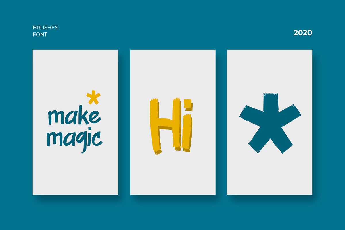 Modavina Display Brush Font preview 4