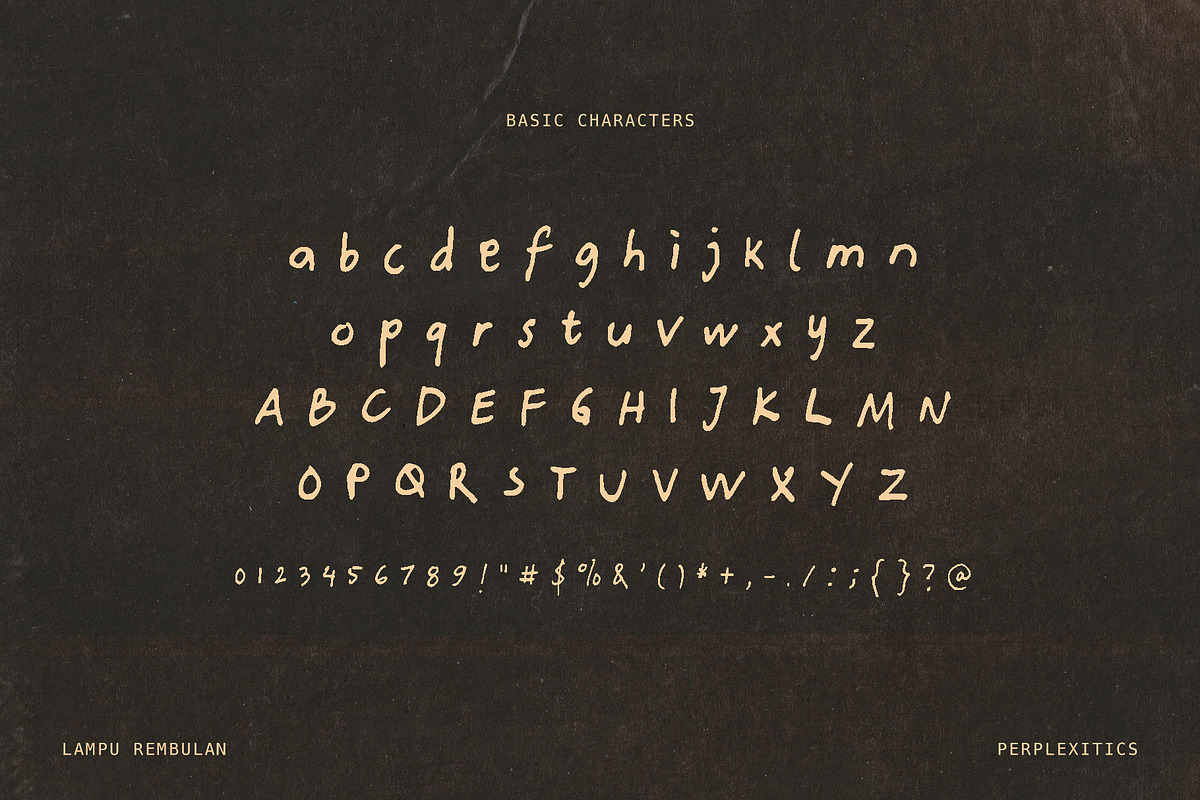 Lampu Rembulan Handwritten Font, a Handwritten Font by Perplexitics (Photo 9 of 10)