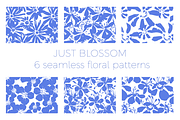 JUST BLOSSOM (6 patterns), a Texture Illustration by Bonfloret Studio (Thumbnail 1 of 7)