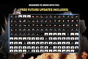 140+ Explosions Overlays Effects, an Object Graphic by Mikel Blazgad (Thumbnail 6 of 8)