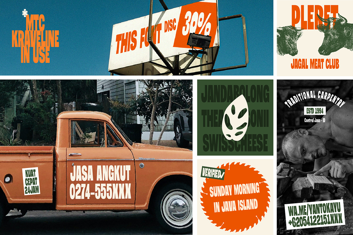 MTC Kraveline - Condensed Bold Font, a Sans Serif Font by Martype (Photo 5 of 9)