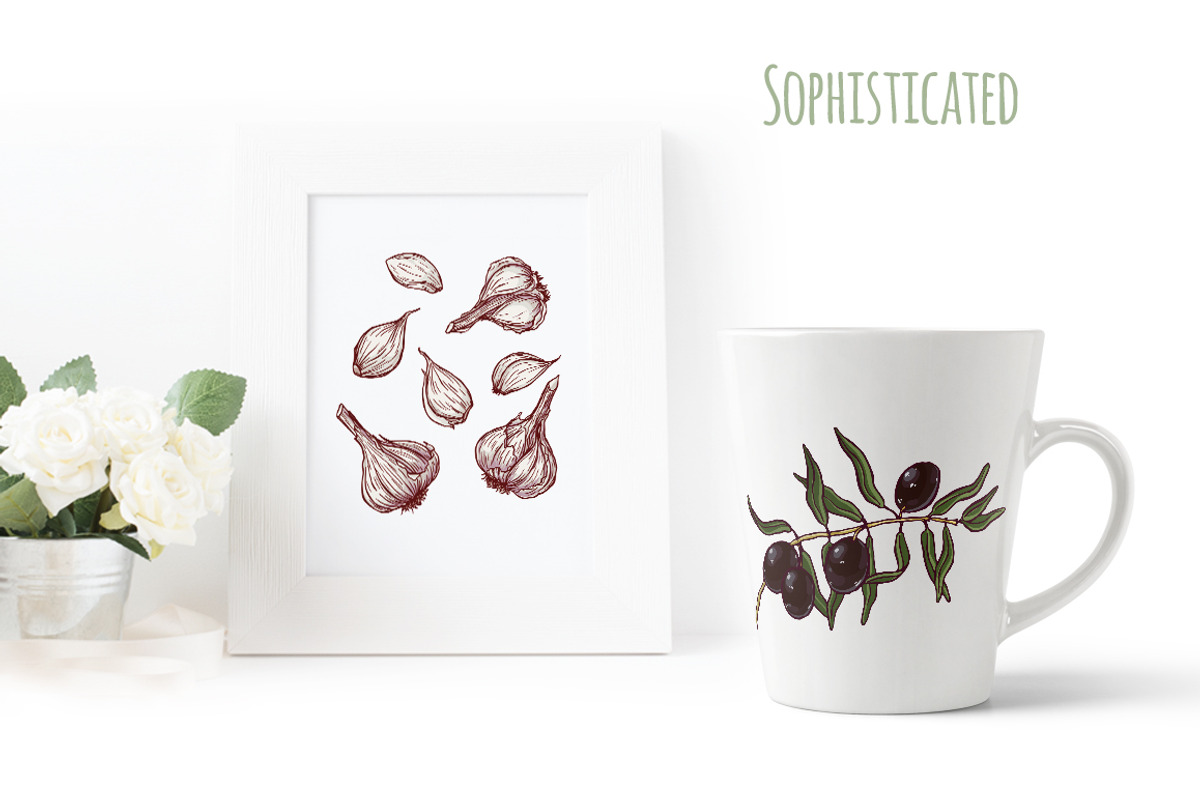 Vegetable set (+patterns and cards), a Food Illustration by rubinat (Photo 8 of 8)