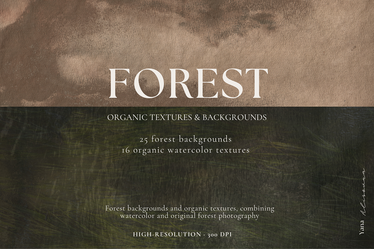 FOREST Organic Textures Backgrounds, a Background Graphic by Alisovna (Photo 1 of 12)