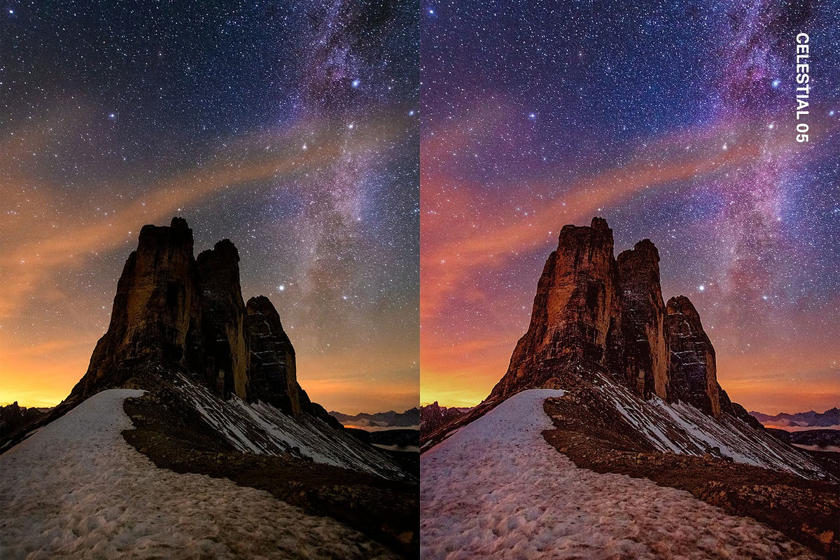 25 Night Sky Lightroom Presets LUTs, a Preset Add-On by Hubzway (Photo 4 of 12)