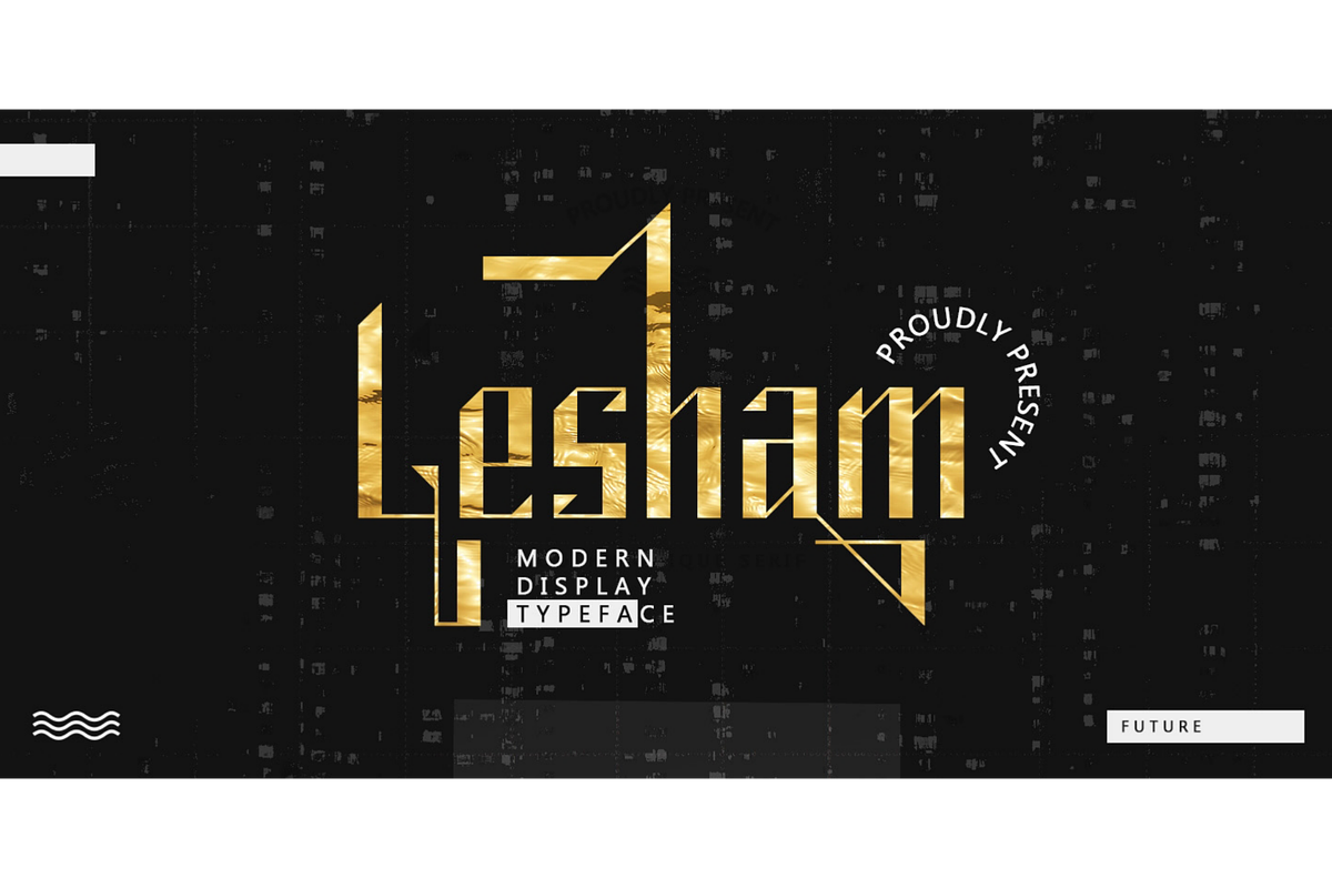 Lesham - Modern Display Font, a Font by Saxofont (Photo 1 of 10)