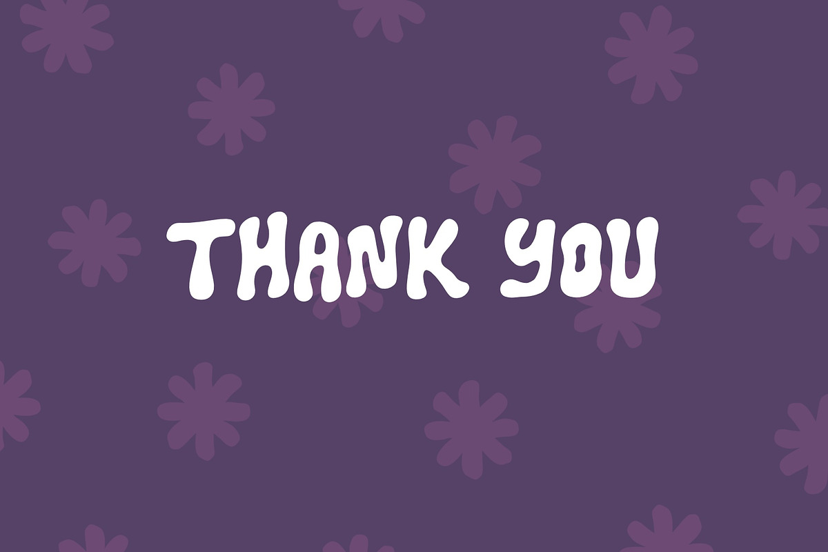 Purple Saturday Font - Groovy Font, a Handwritten Font by ariodsgn (Photo 7 of 7)
