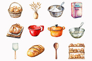 Watercolor Sourdough Bread Clipart, an Illustration by Design Market (Thumbnail 3 of 4)