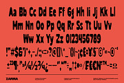 Stretchy Organic - Compressed Font, a Sans Serif Font by Zarma Type (Thumbnail 10 of 10)