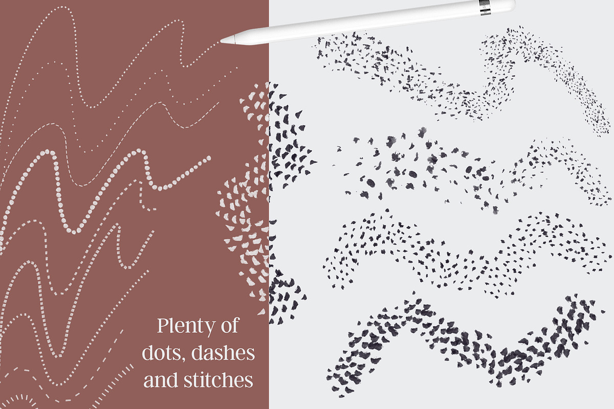 Inky Abstract Procreate Brushes preview 5