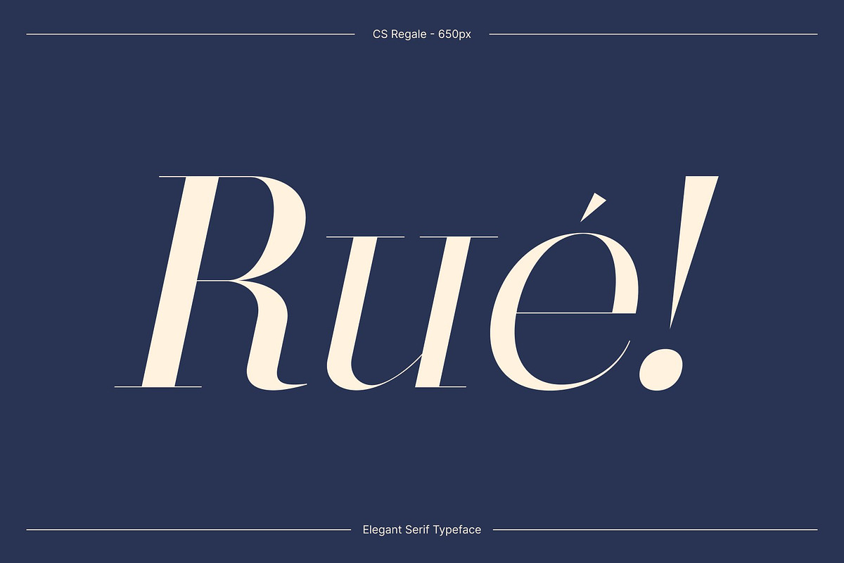 CS Regale – Elegant Serif Font, a Serif Font by Craft Supply Co. (Photo 2 of 8)