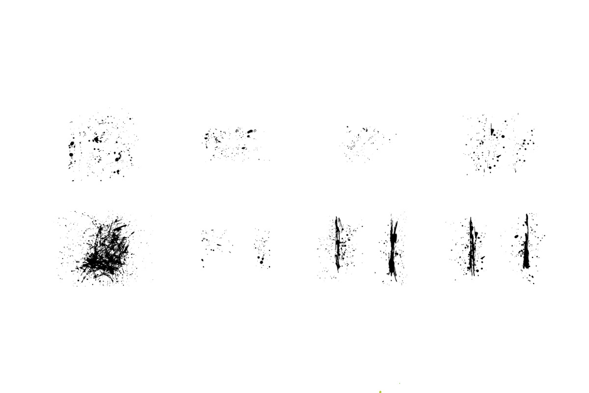 Vector Ink/Paint Splatters preview 3