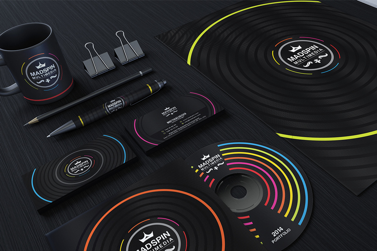 Colorful Corporate Identity, a Stationery Template by Marvel (Photo 2 of 5)