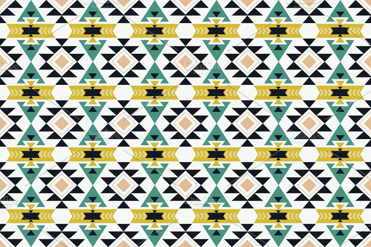 Southwestern Quilt Blankets Pattern, a Pattern Graphic by PPEthnicDecorPattern (Photo 1 of 10)
