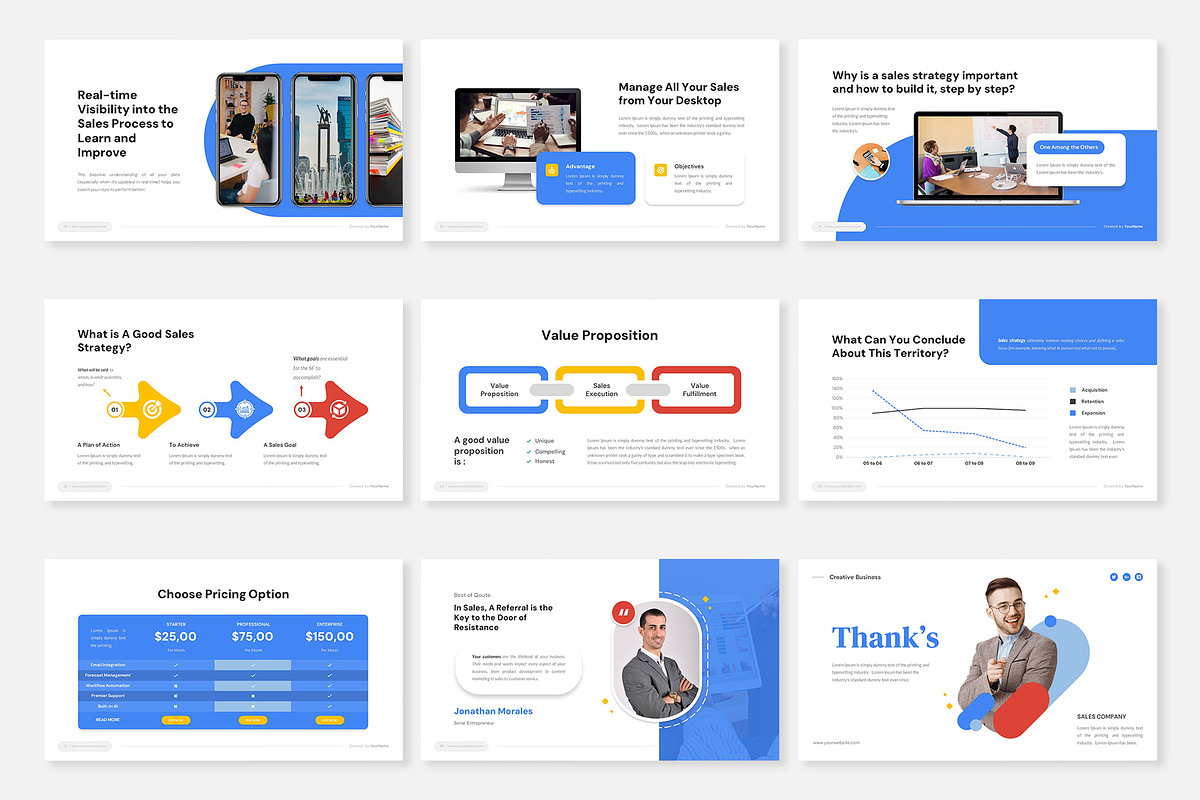Sales Strategy PowerPoint Template, a Presentation Template by Premast (Photo 5 of 5)