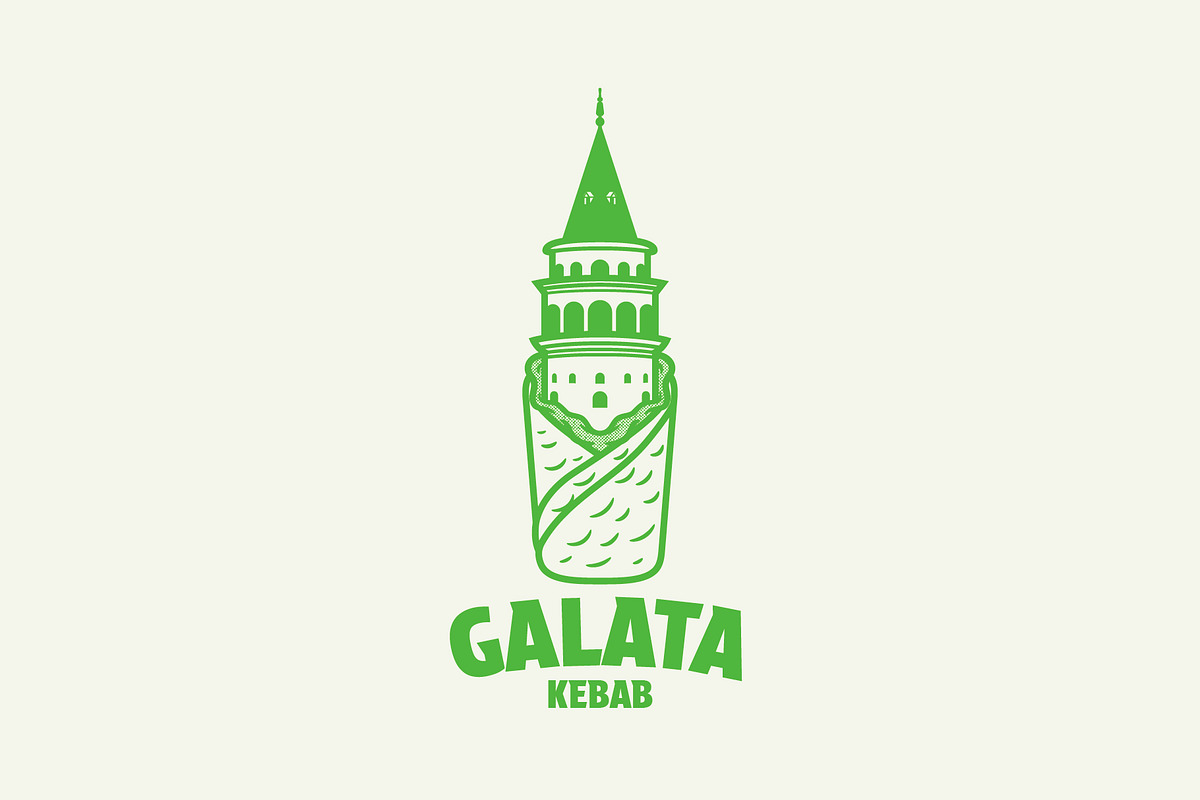 Galata Kebab Logo Template, a Branding & Logo Template by Kreasi Malam (Photo 3 of 4)