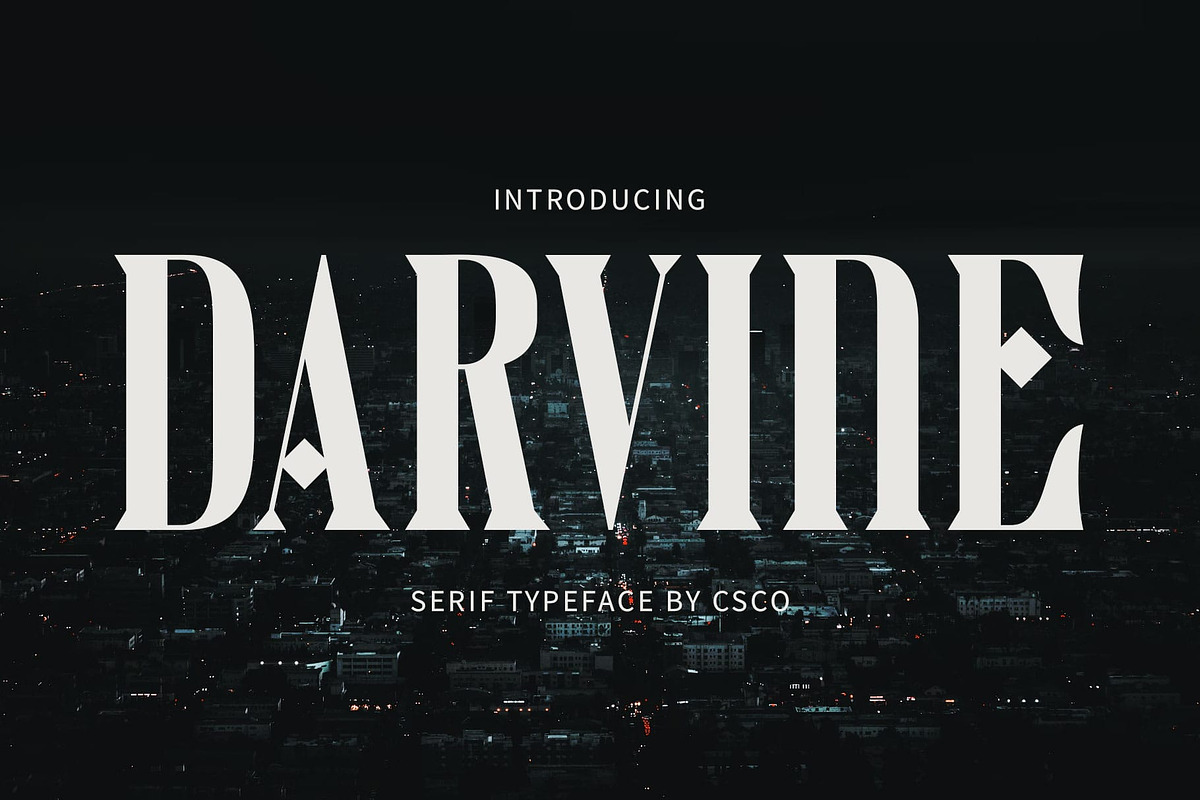 Darvine – Serif Font, a Serif Font by Craft Supply Co. (Photo 1 of 8)