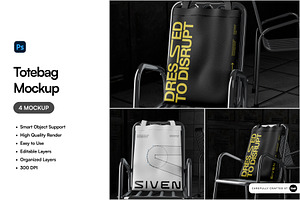 Totebag Mockup, a Merchandise Mockup by SLAB! Design