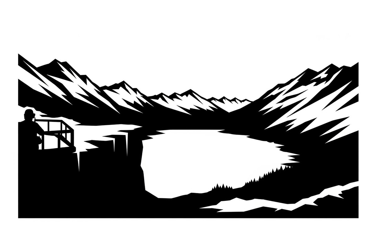 Serene Mountain Lake Vista, a Graphic by musafir_fashion (Photo 13 of 14)