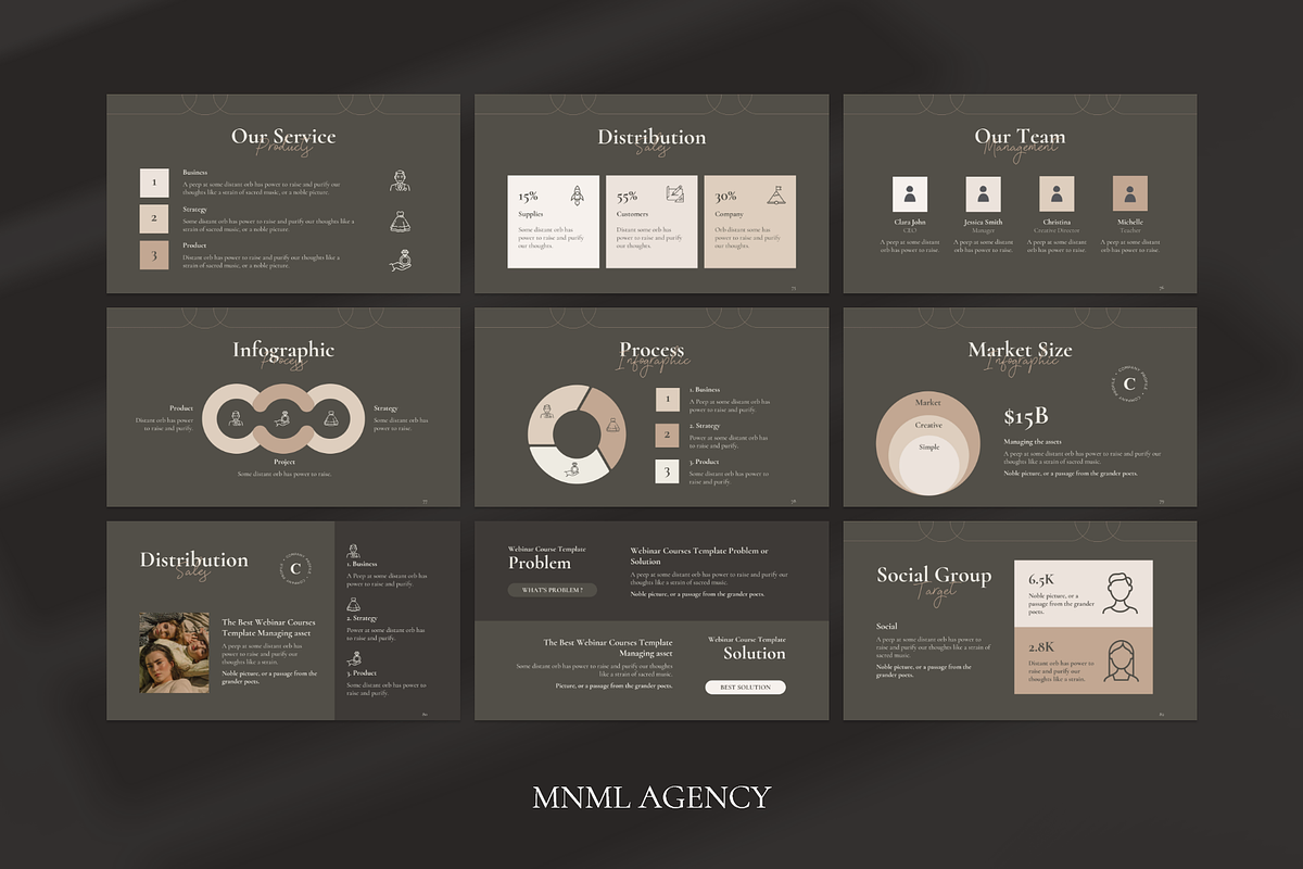 Multipurpose Presentation Template, a Presentation Template by MNML Agency (Photo 26 of 29)