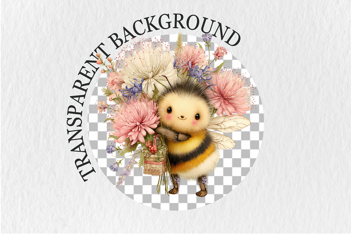 Whimsical 4th Of July Bee Clipart, a Seasonal Illustration by Rose Art (Photo 6 of 6)
