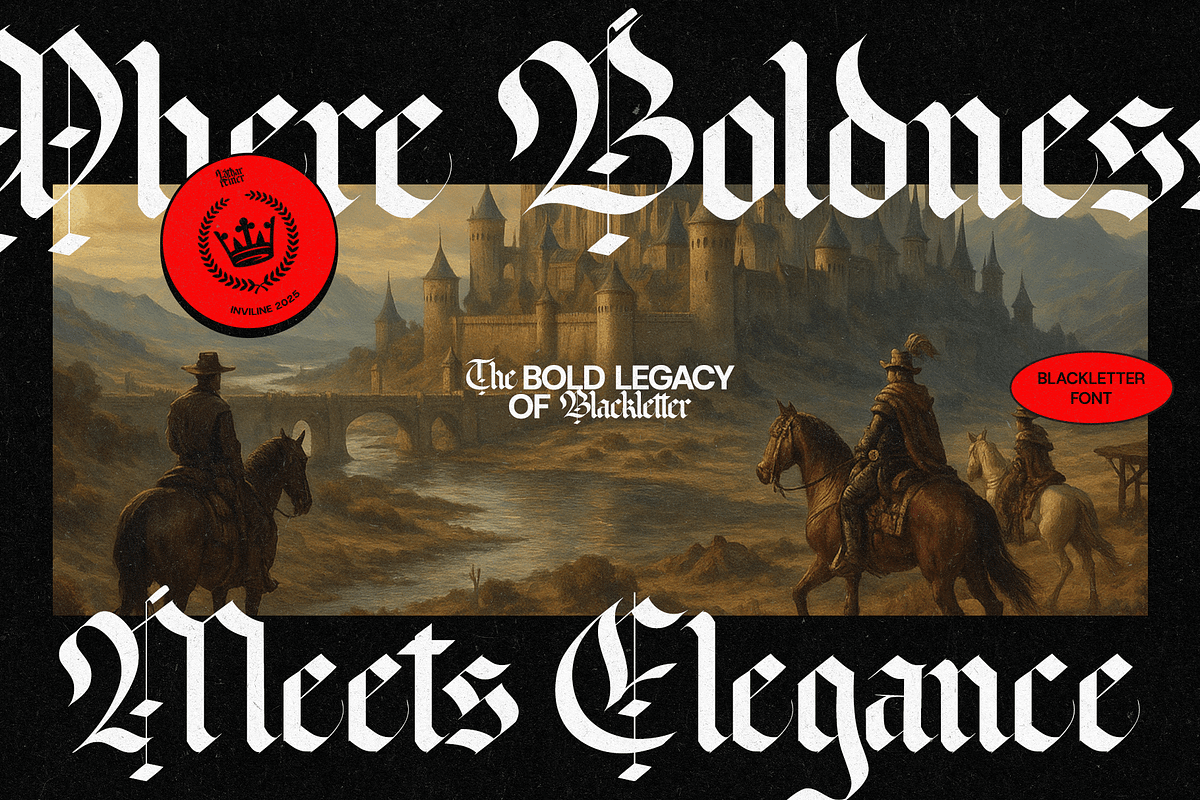 Lothar Reiner – Gothic Blackletter, a Blackletter Font by Inviline.co (Photo 11 of 15)