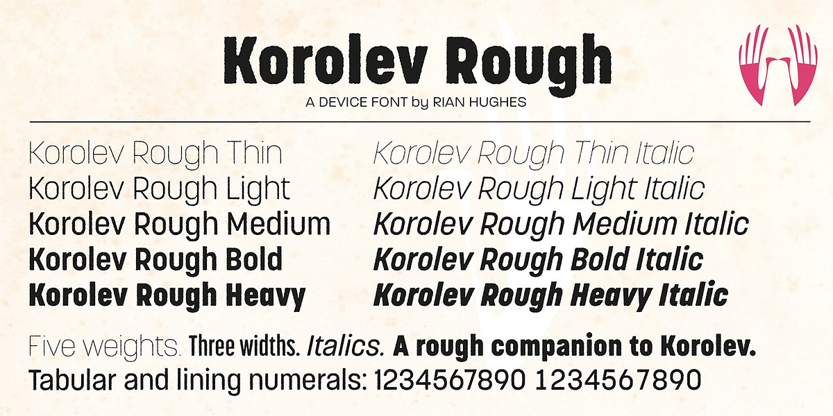 Korolev Rough, a Sans Serif Font by Device (Photo 5 of 8)