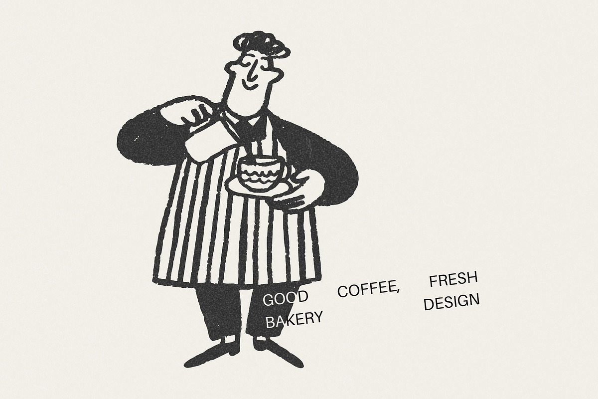 50 Hand-Drawn Сoffee Characters, a Food Illustration by Veyla (Photo 7 of 13)