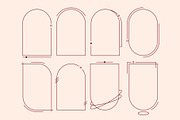 Retro geometric frames and shapes., a Decorative Illustration by AleksAbramova (Thumbnail 2 of 9)