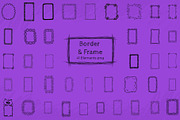 Hand Drawn Border & Frame PNG Bundle, an Object Graphic by Shahjahangdb1 (Thumbnail 3 of 3)
