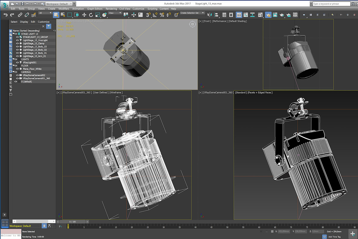 Stage Lighting Collection-4 PCS, an Object 3D Model by akerStudio (Photo 24 of 92)
