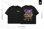 Private Content - T-Shirt Design Tee, an Object Graphic by Cmd Project (Thumbnail 1 of 9)