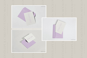 Envelope & Card Invitation Mockups