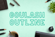 Goulash Outline, a Font by Satchel & Sage (Thumbnail 3 of 4)