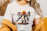 Steampunk Halloween Sublimation Cli, an Illustration by SVGArt (Thumbnail 4 of 8)