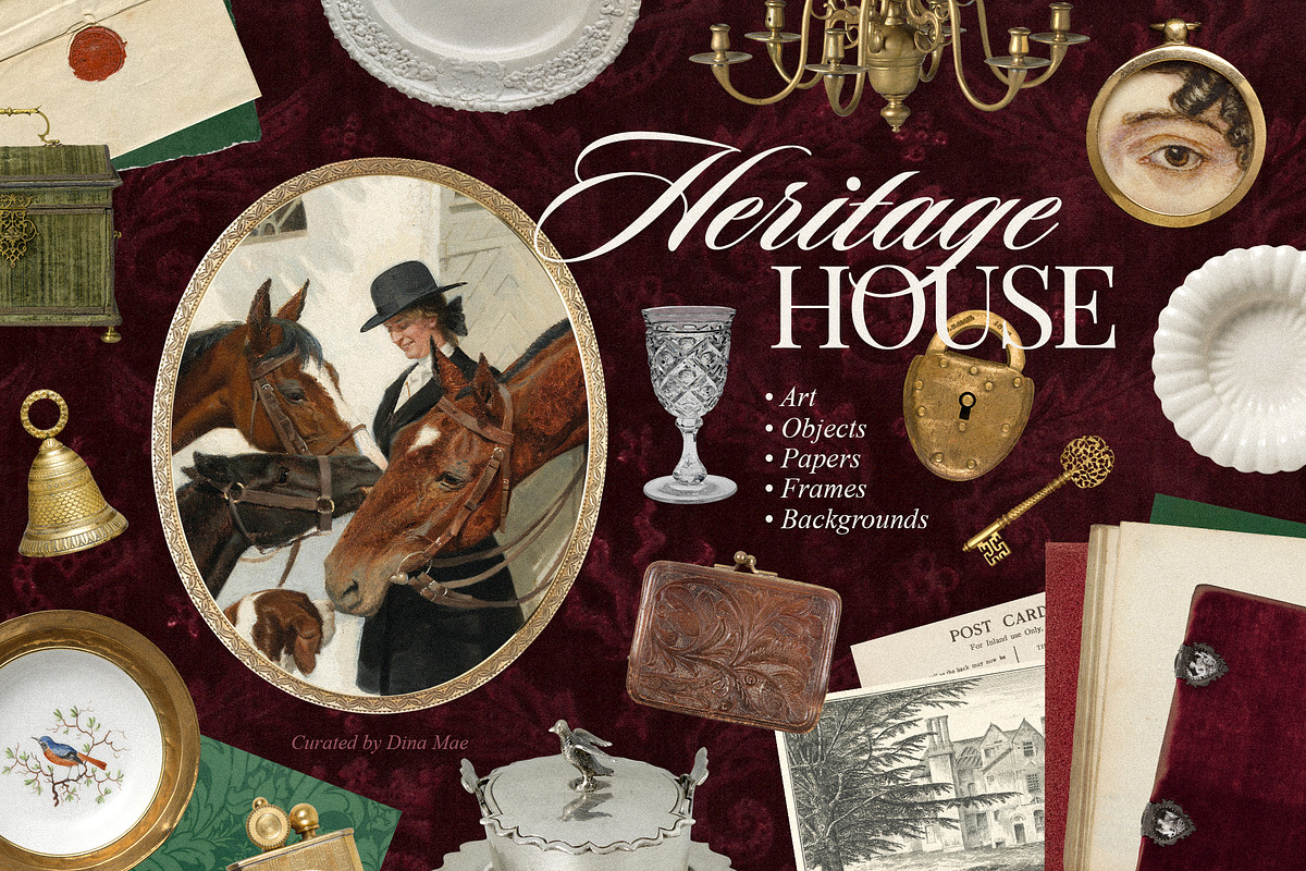 Heritage House - Vintage Collection, an Object Graphic by Dina Mae (Photo 1 of 13)
