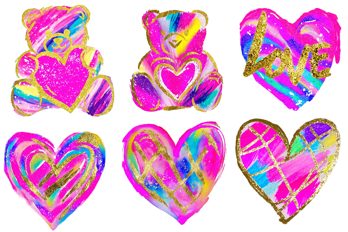 Preppy Valentines Day Heart clipart, an Illustration by Designworld (Photo 4 of 5)