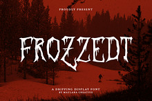 Frozzedt Dripping Display Font