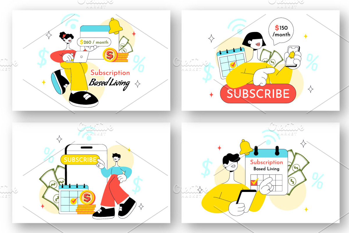 10 Subscription Based Living, a Technology Illustration by denayunebgt (Photo 2 of 4)